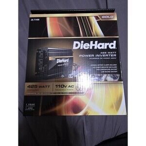 Power Inverter Multi Purpose DieHard 71496 Gold 110 V 425 W 2 outlets Brand New.